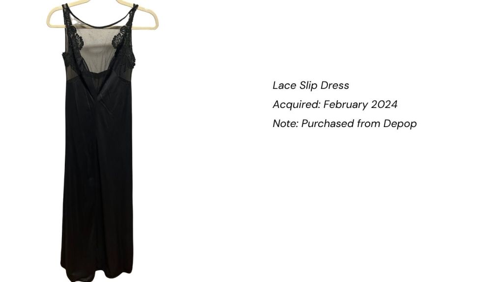 black lace slip