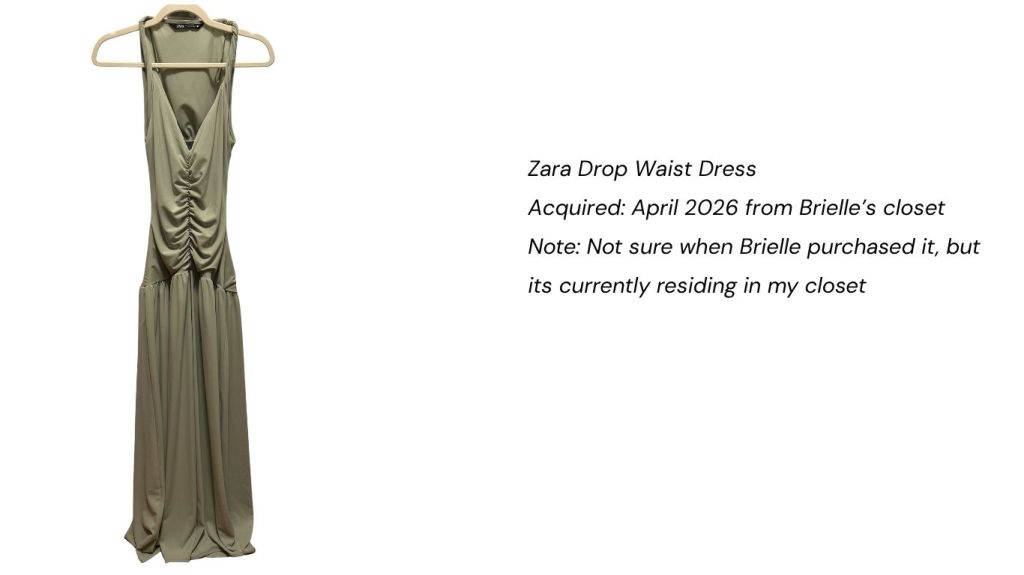 Zara drop waist dress