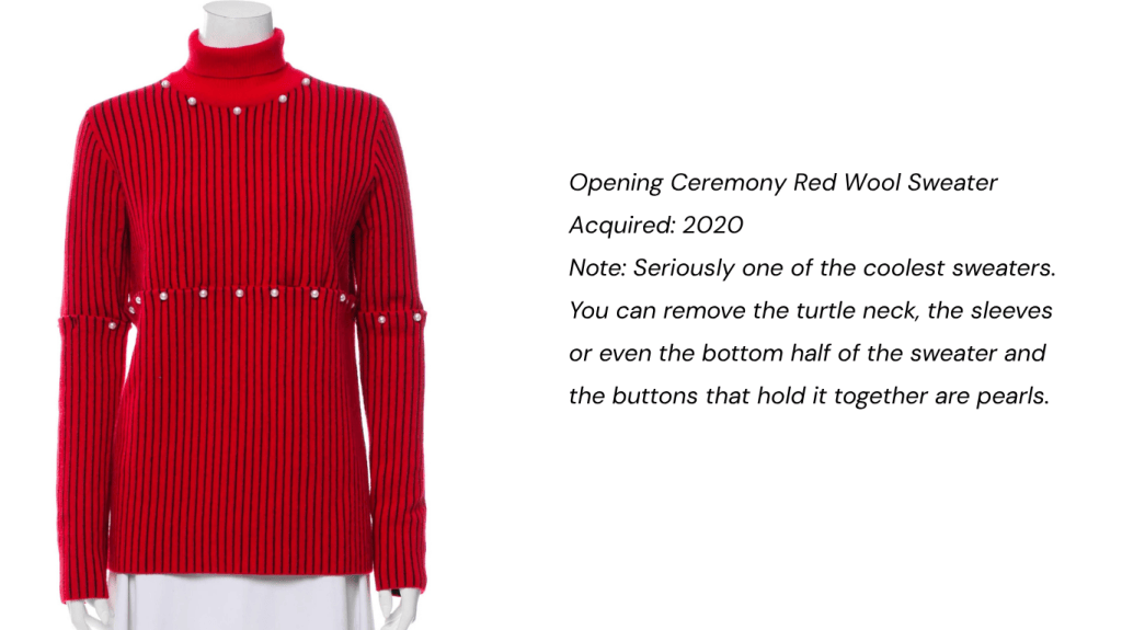 opening ceremony sweater