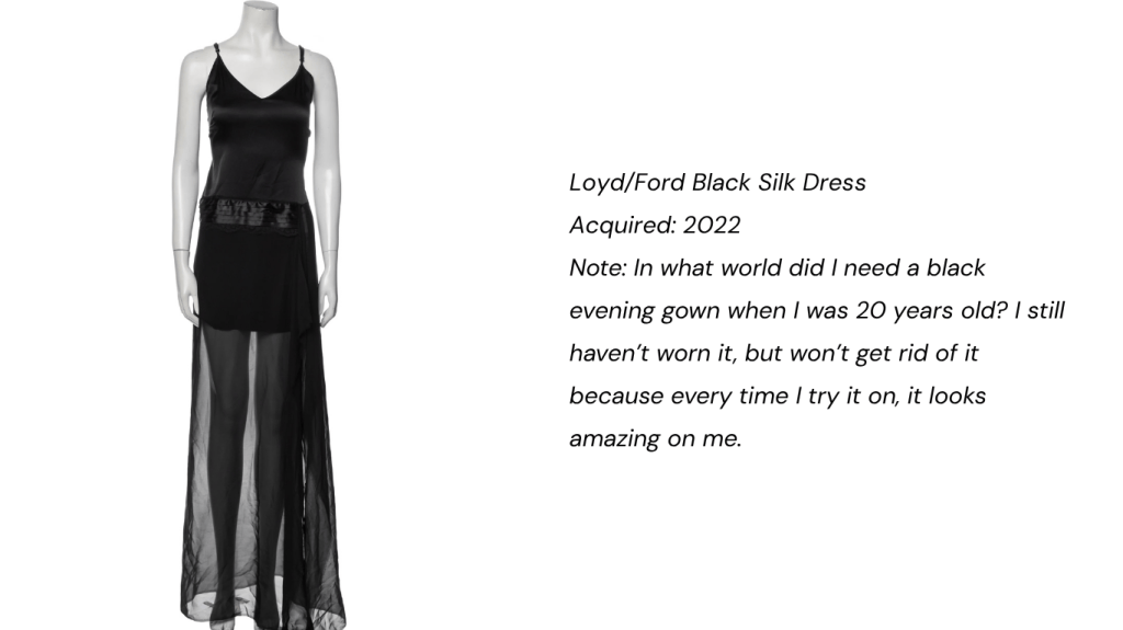 black gown