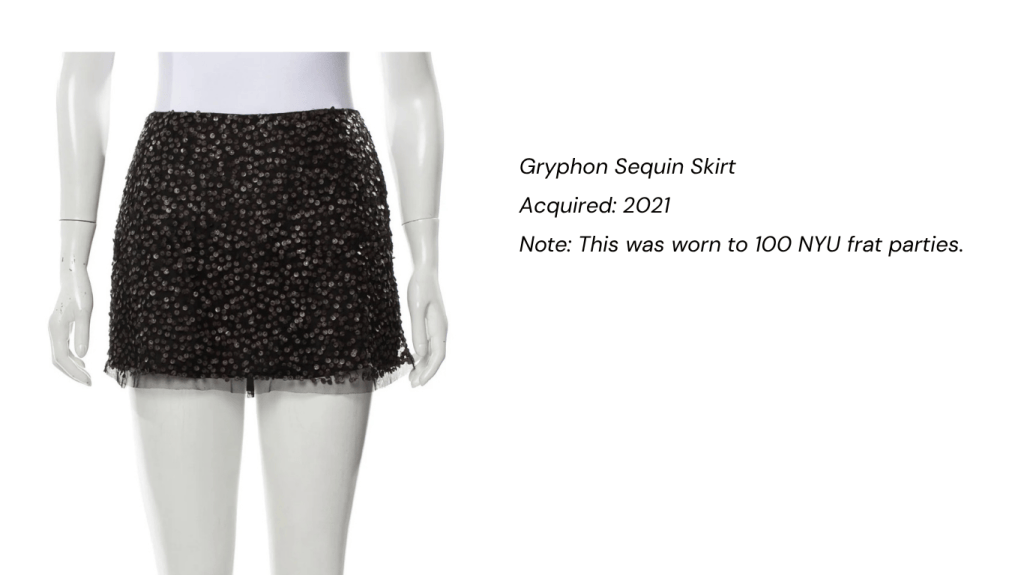 sequin skirt
