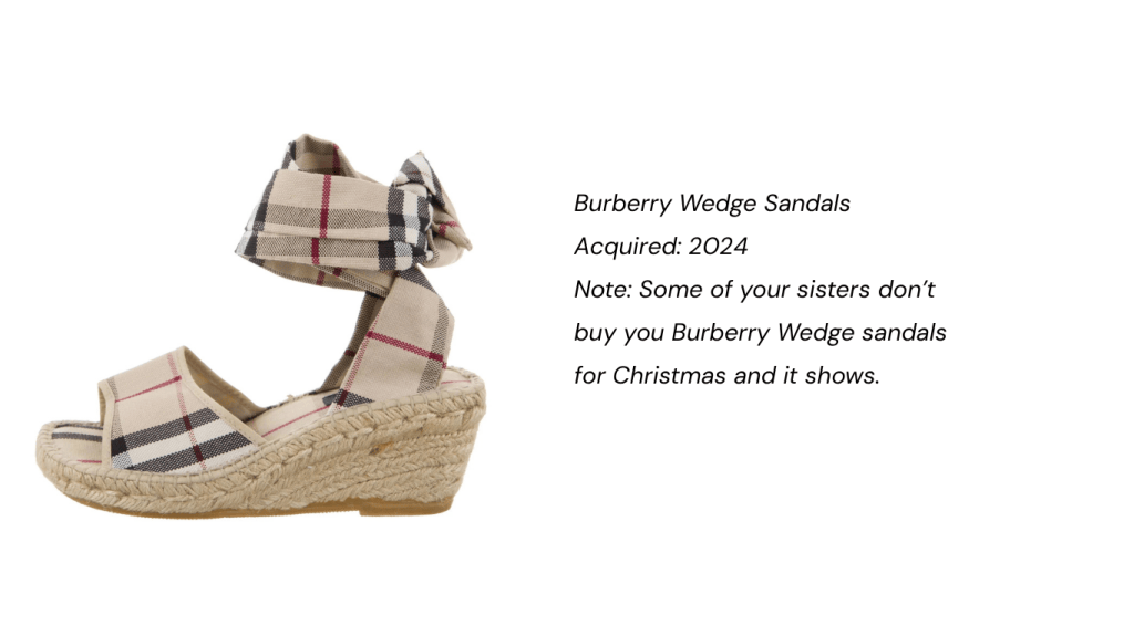 Burberry wedge